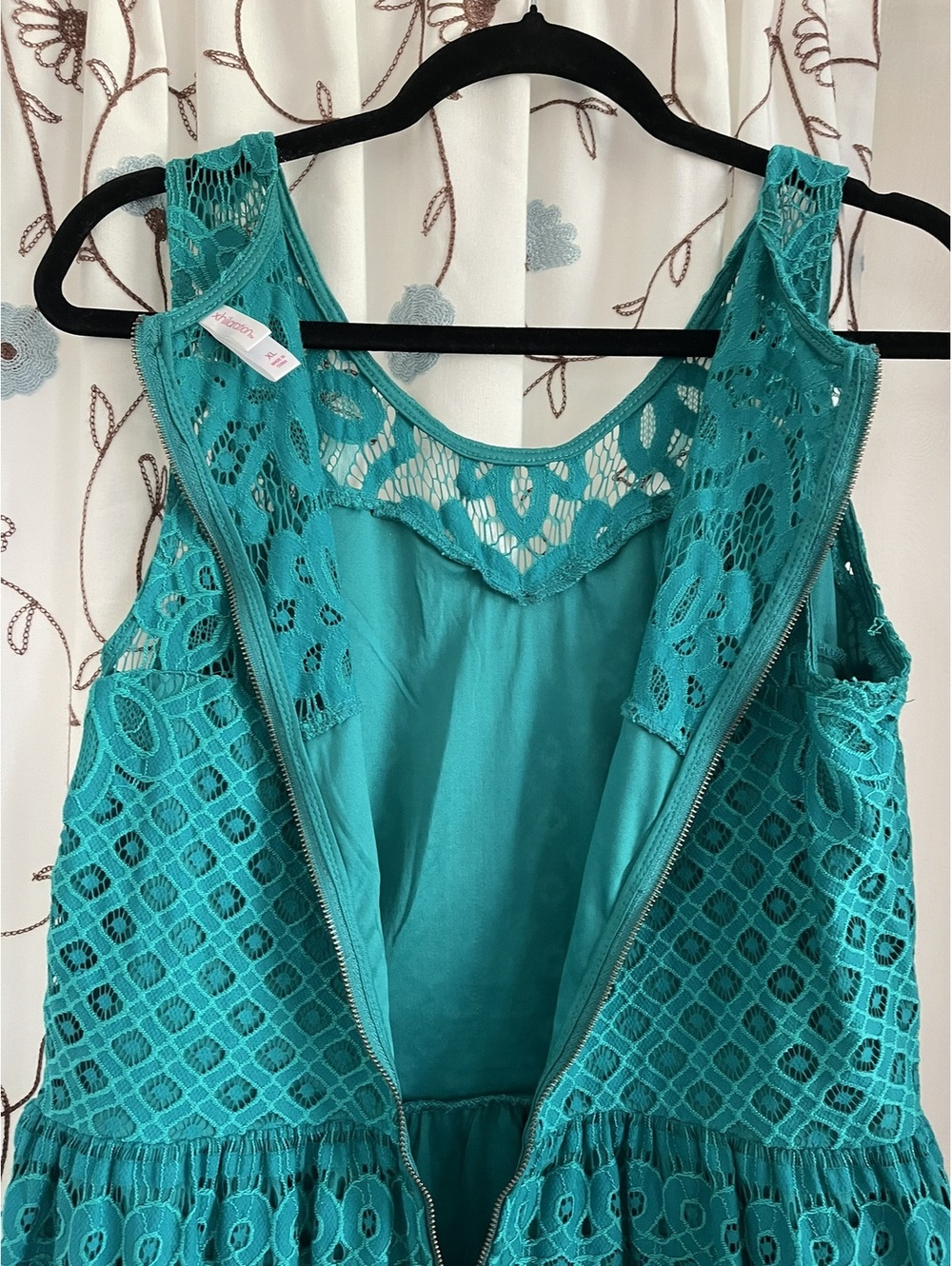 Xhilaration | XL | Teal Lace Dress - Picture 9 of 9